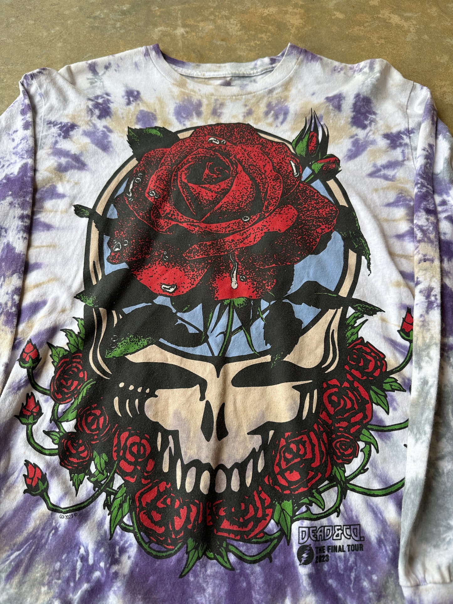 Grateful dead the final tour 2023 long sleeve tshirt (L)